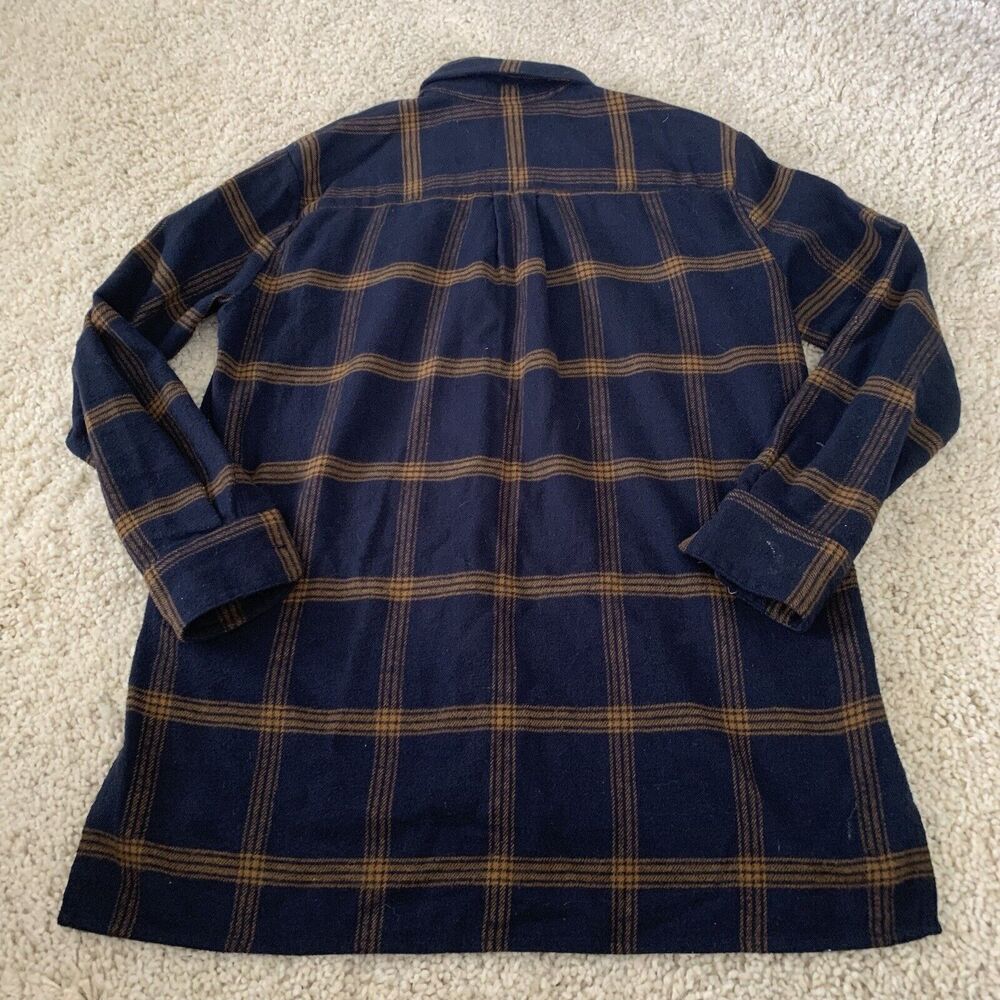 Madewell Shirt Womens Sz XXS Blue Plaid Flannel Long Sleeve Button Up - Picture 5 of 6